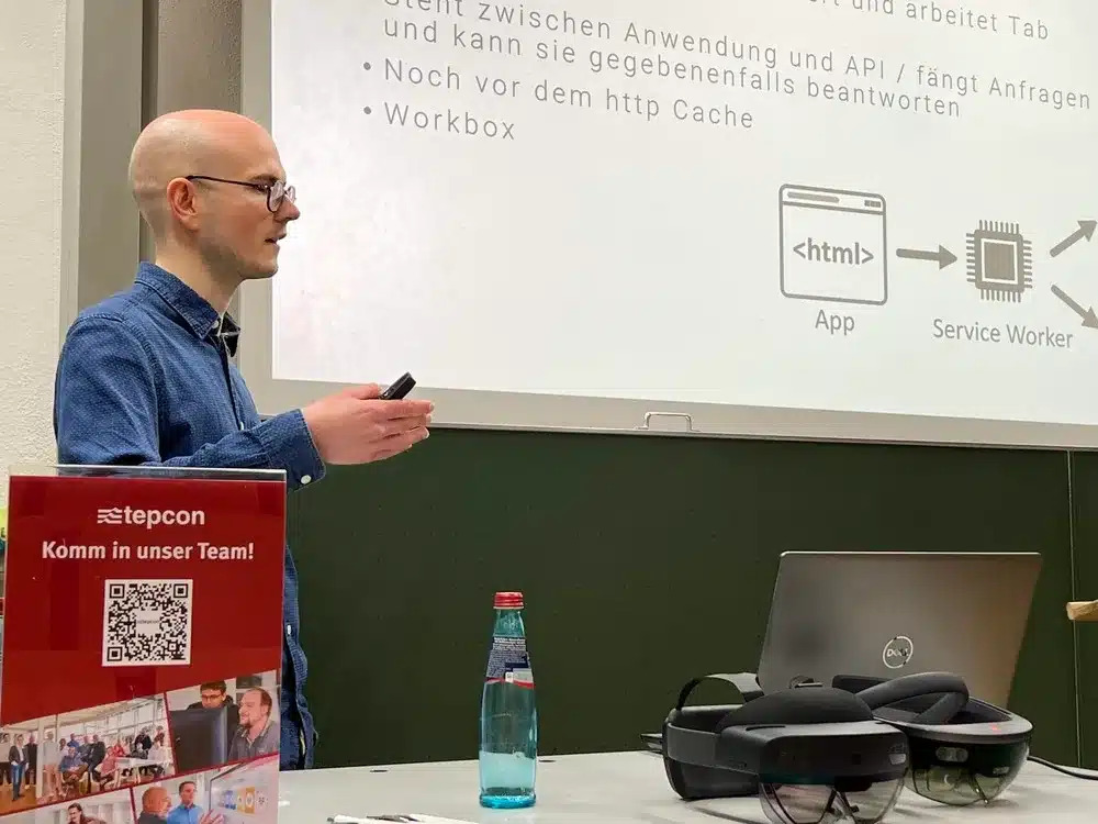 HFU students gain insights into AR, VR and WebApp development in tepcon GmbH's Digital Guidance project