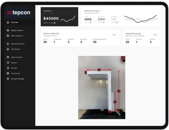 Dashboard with automated data acquisition for full production and quality transparency - tepcon GmbH