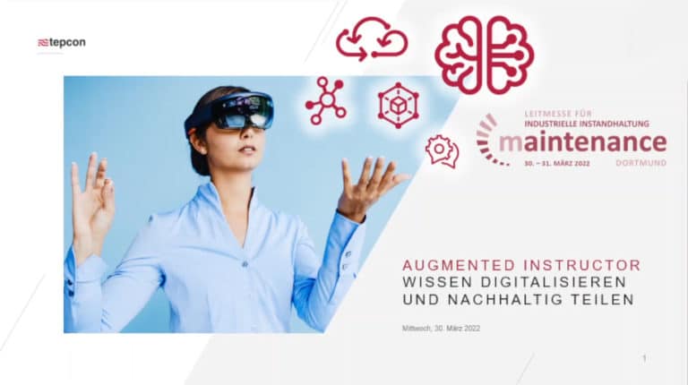 Vortrag „Digitale Anleitungen“ auf der maintenance in Dortmund
