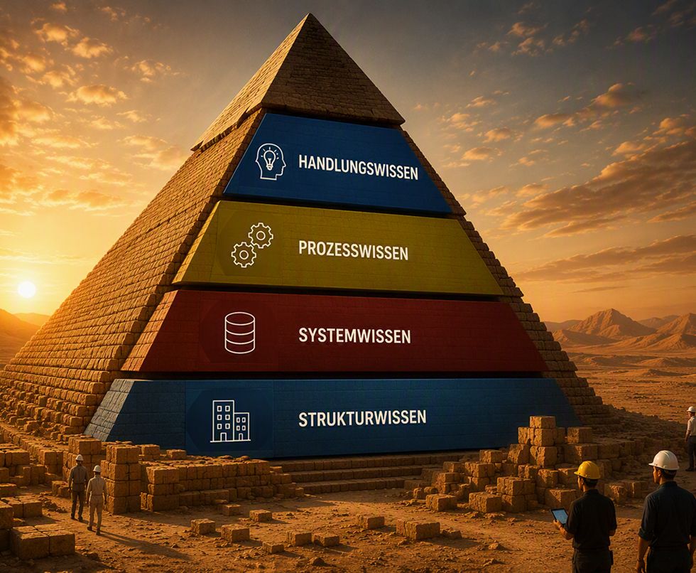 Wissenspyramide: Unternehmenswissen mit dem tepcon instructor nutzbar machen